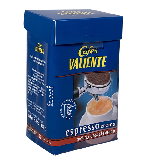 Café Valiente espresso descafeinado molido - 250g